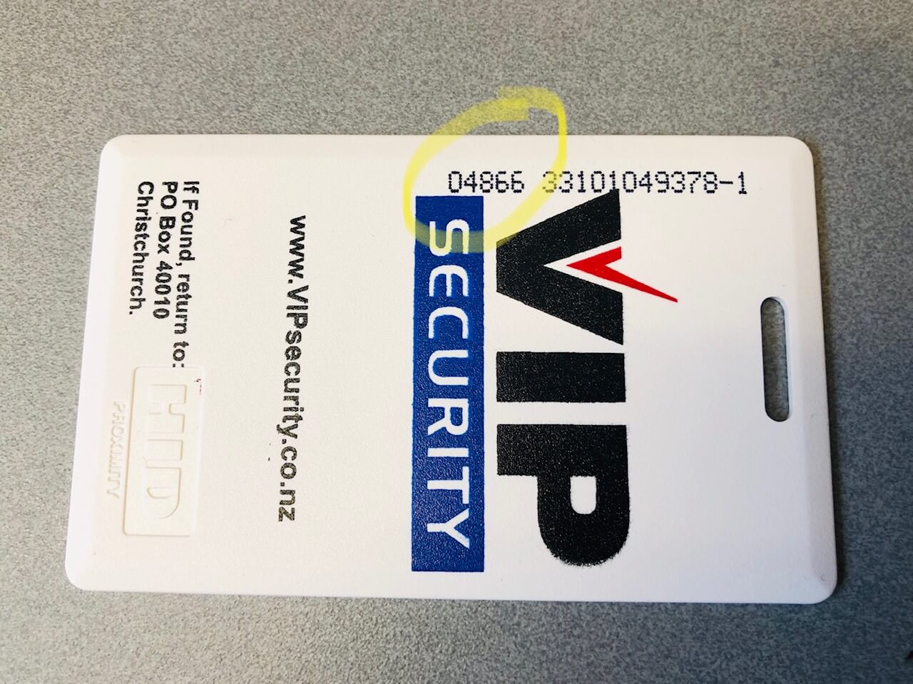 Secuorty Card